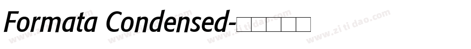 Formata Condensed字体转换